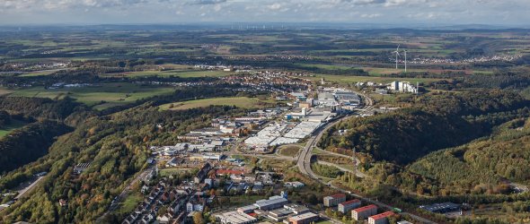 Luftbild Husterhöhe, Blickrichtung Fehrbach